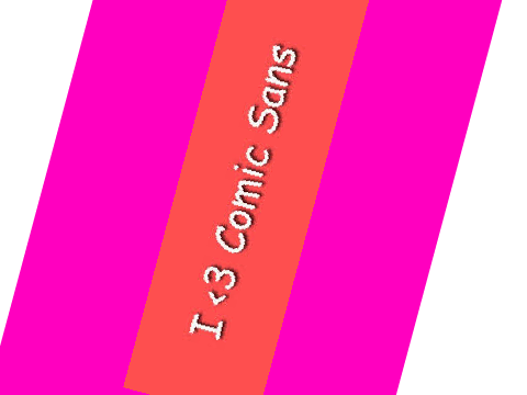 Starla loves comic-sans