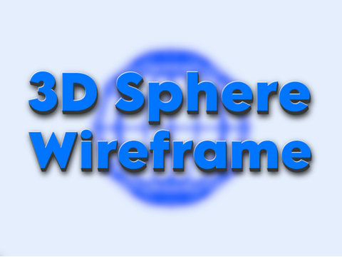 3D Sphere Wireframe