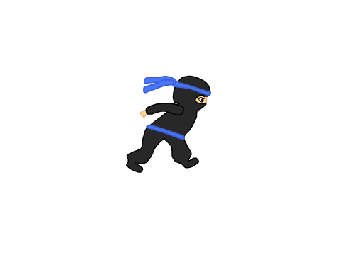 Ninja sprite (I cant draw running cycles)
