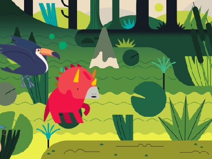 Pt 1.) dinosaur fight