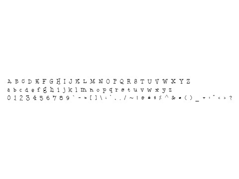 scratch font