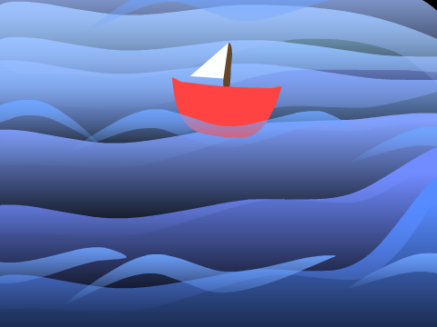 Boat at Sea Animation