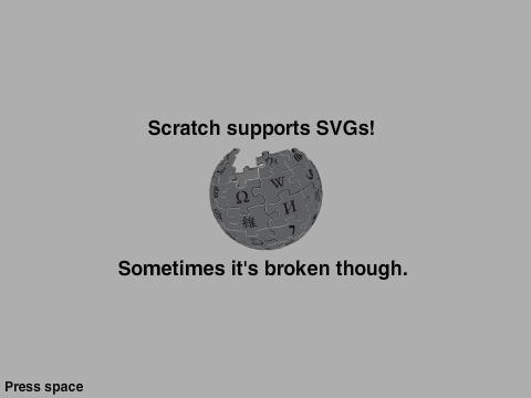Scratch supports SVGs