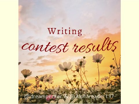 Writing Contest Results!!! :D