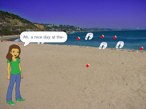 Trash on the beach ?