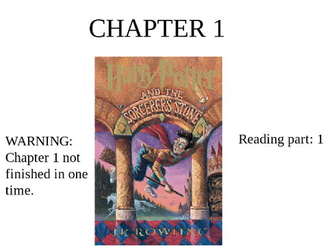 Harry Potter book 1 read out-loud