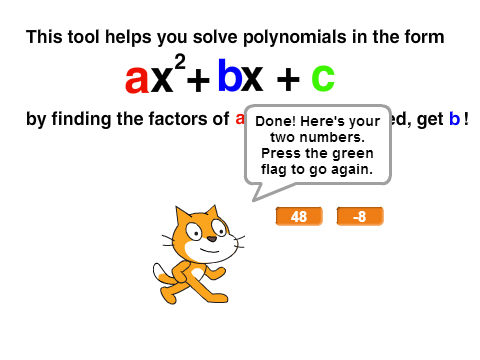Polynomial Factor Finder! [ax²+bx+c]