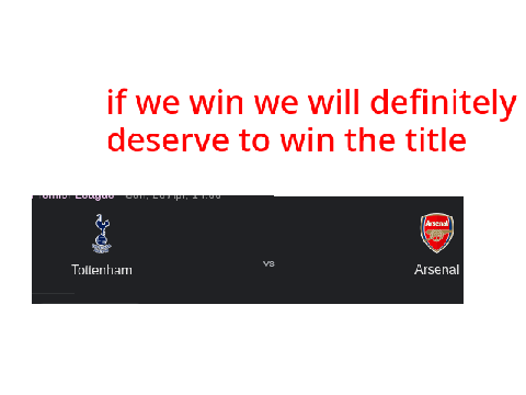 NORTH LONDON IS RED WE GOT THIS!!!!!