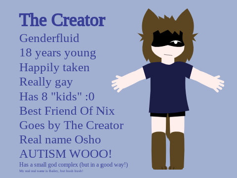 The Creator (AKA Me!)
