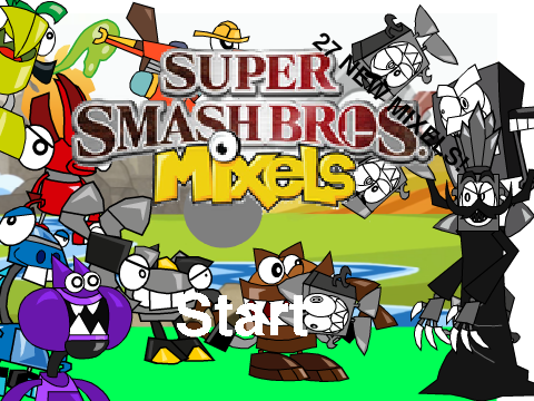 Super Smash Bros Mixels Title Screen 2016