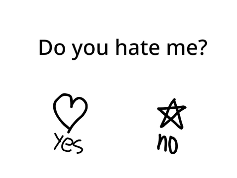 Do you hate me?...
