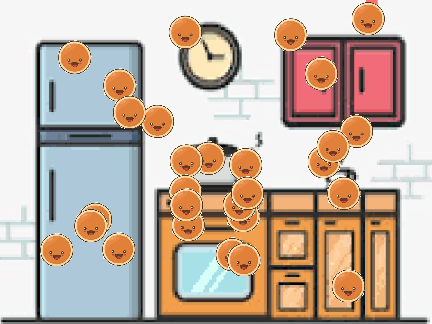 Smack the pancakes