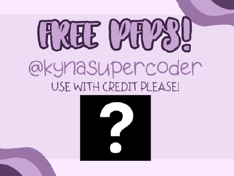 FREE PFPS!! 7 IN COUNT! ( Use with credit! ) COME FAST BEFORE ITS GONE!