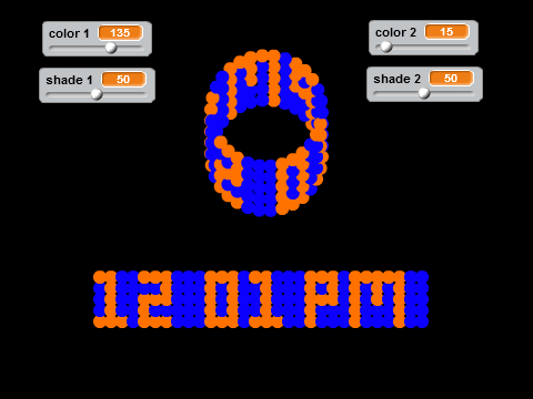 Digital / scrolling pen clock!