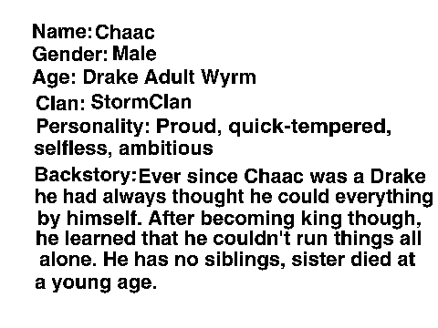 Brondun RPG Template, Chaac