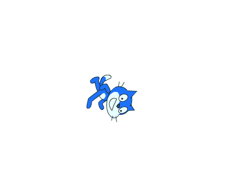 Spinning rainbow cat