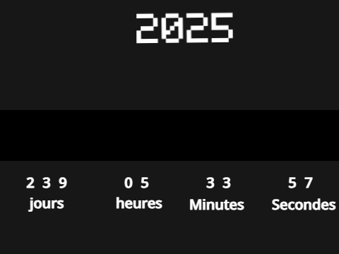 compte à rebours avant 2025
