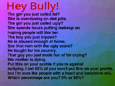 Remix this if you are against bullying! remix remix remix remix remix