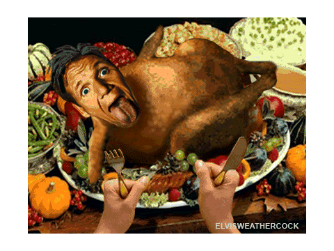 Chicken with Human Head for Thanks Giving