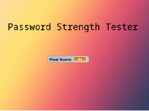 Password Strength Tester [v2]