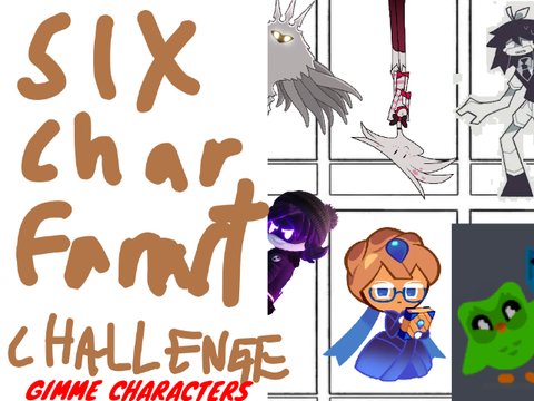 GIMMEE CHARACTERS TO DRAWWW 