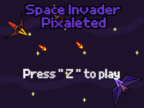 Pixelated Space Invader ! ~ V10 ~