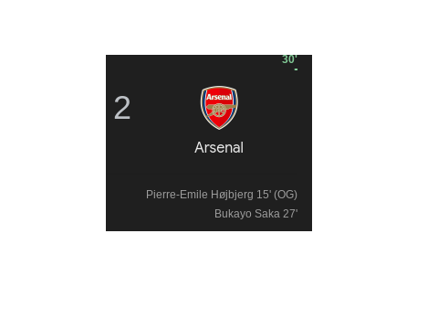 SAKA!!!!!!! NORTH LONDON IS RED!