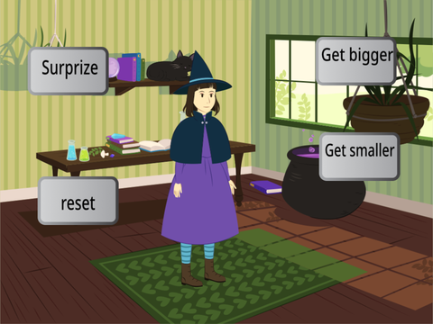 potions lab (Changing sizes)
