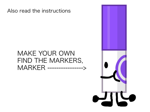 Make Your Own Marker [Find the Markers]