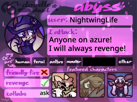 my Doodle Duel Profile