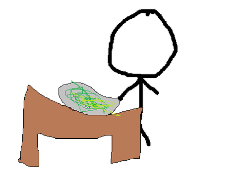 you beat my dinner: stickman