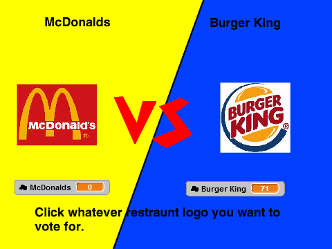 McDonalds vs Burger King (With cloud variables)