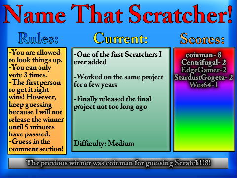 Name That Scratcher- Marathon Edition!