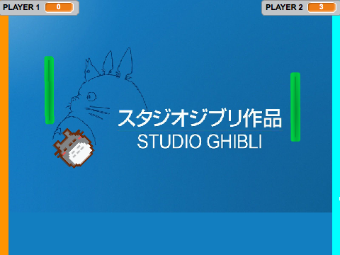 STUDIO GHIBLI PONG ( 2 PLAYER )