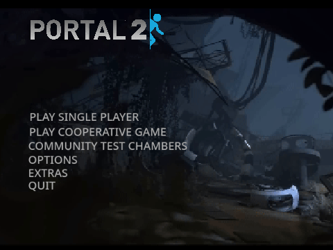 (W.I.P) portal 2 menus!