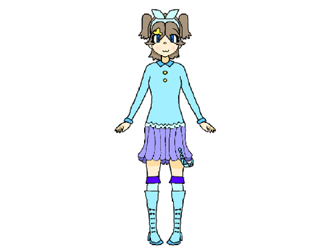 Raiko if she was an anime girl (ibis paint)