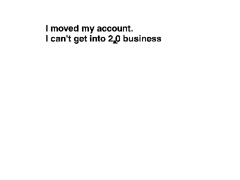 2.0 business? GONE.