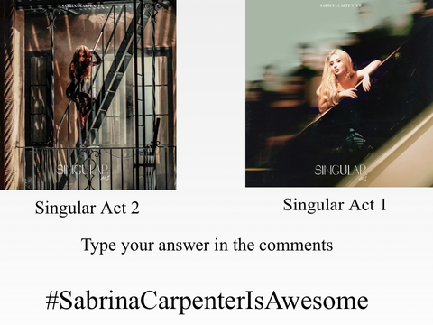 Singular Act 1 vs 2 (Sabrina) 