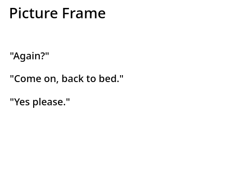 picture frame lines by starlight<3