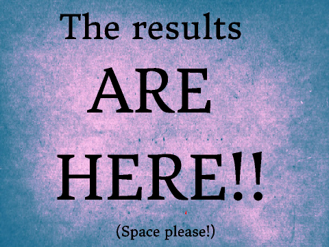 Results for the writing competition!