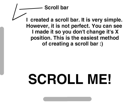 Very Simple Scroll Bar V 0.0.1 with horizontal