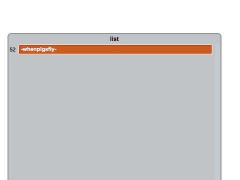 Cloud List Simulator