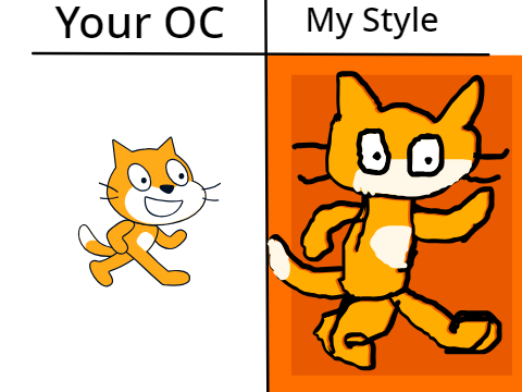 Remix and put your OC and I will make it in my own style