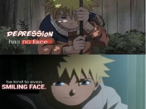 depression has no face so...