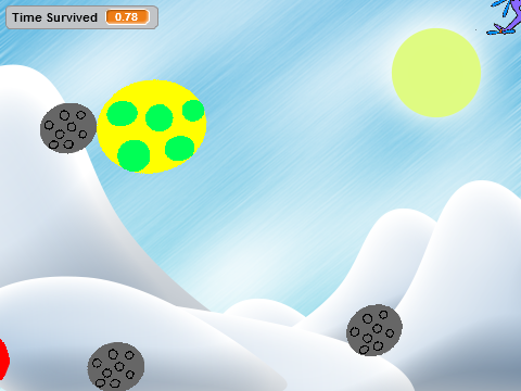 Dodging rocks game