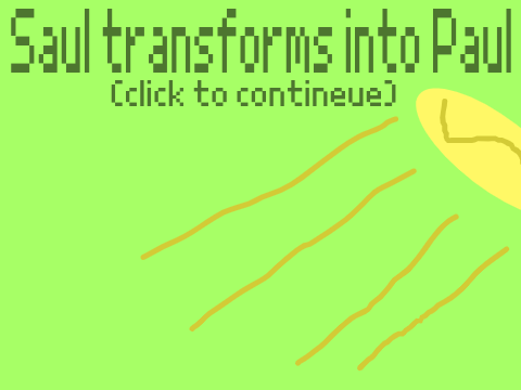 Saul transforms into Paul