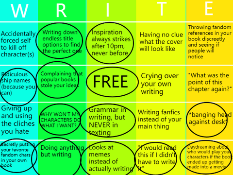 Author Bingo/Writer Bingo
