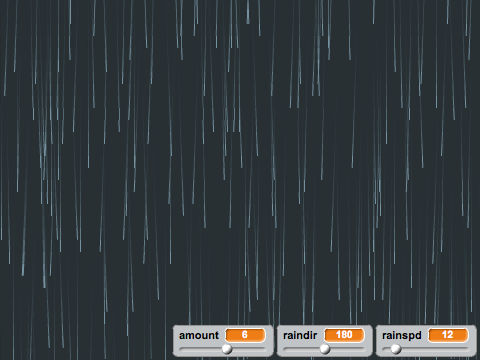Rain remix with sliders