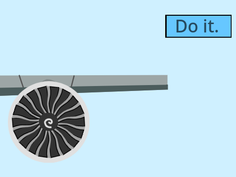 throw scythe into a jet engine