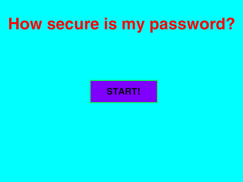 How Secure Is My Password?